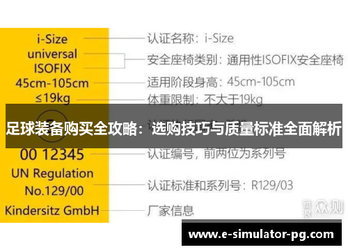 足球装备购买全攻略：选购技巧与质量标准全面解析